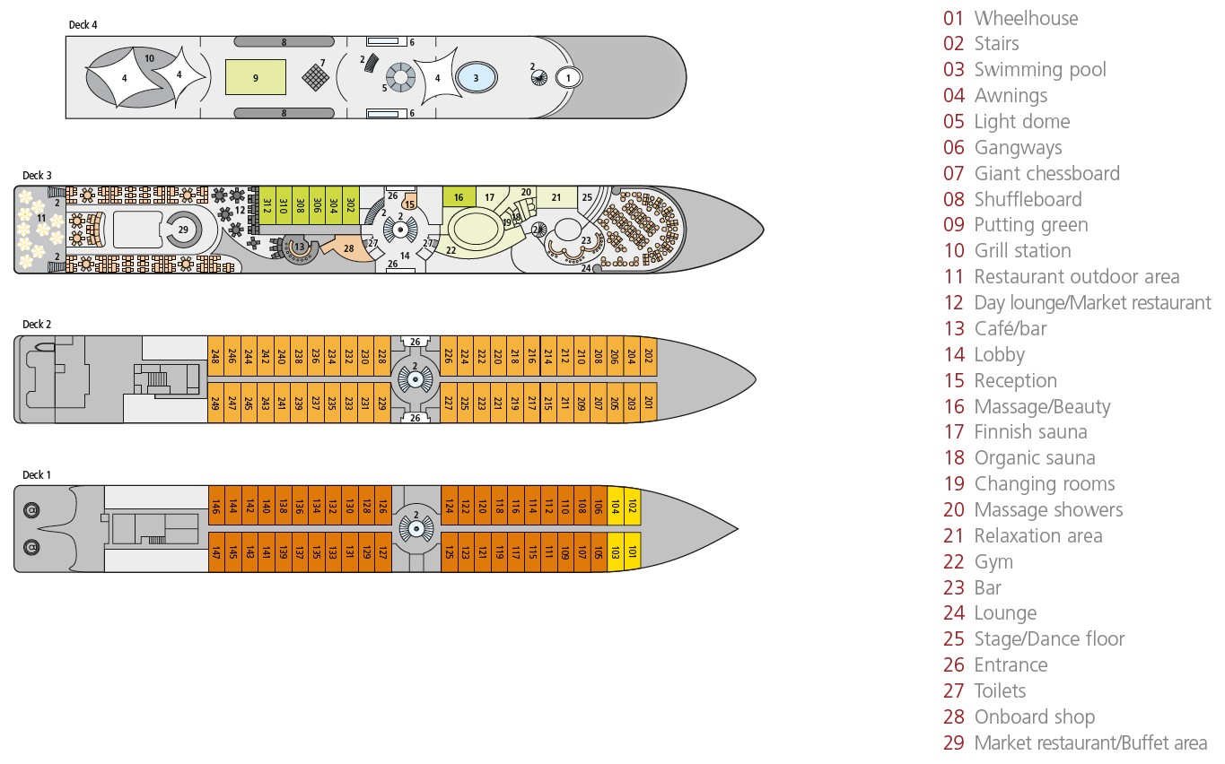 A-Rosa Bella Deck Plan