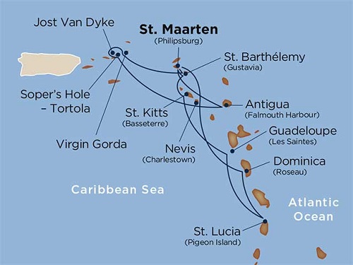 14 days - Star Collector: Caribbean Explorations [St. Maarten to St. Maarten]