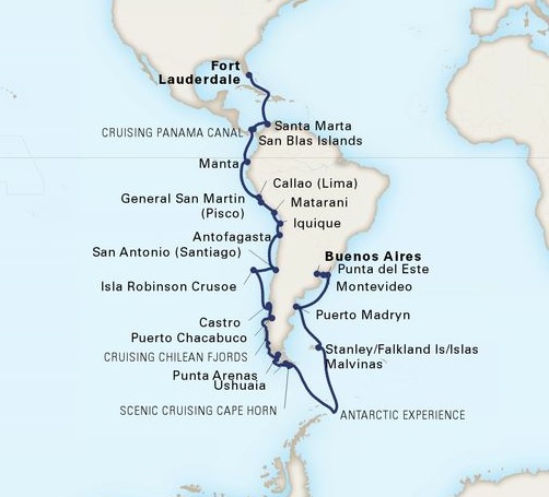 41-Day Grand South America & Antarctica Voyage
