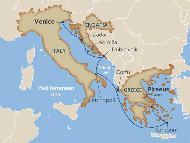 8 Days - Antiquities of the Adriatic & Greece [Athens to Venice]