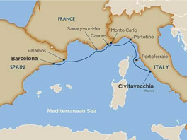 9 Days - Vatican & Italian Riviera Cruise Tour [Barcelona to Rome]