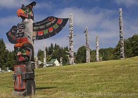 Alert Bay, British Columbia, Canada / Scenic cruising Johnstone Strait / Transit the Seymour Narrows