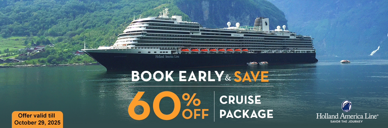 Holland America Early booking offer 