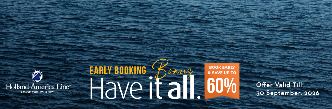 Holland America Early booking offer 