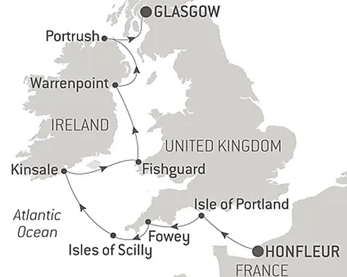 From the English Channel to the Irish Sea