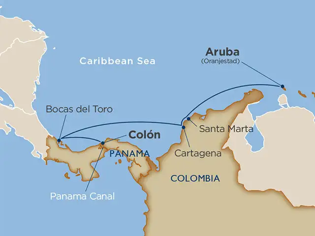 8 Days - In the Wake of the Spanish Armadas [Oranjestad to Colon]