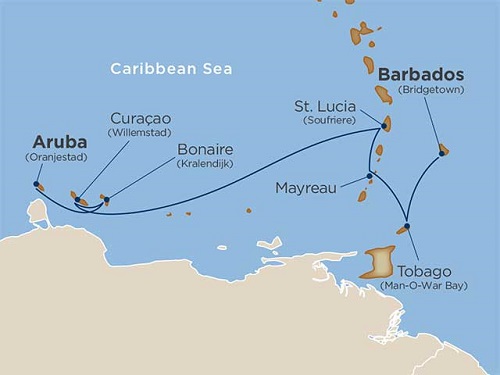 7 Days - Windward Ways & Tobago Cays [Oranjestad to Bridgetown]