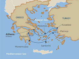 7 Days - Treasures of the Greek Isles [Athens, Greece to Athens, Greece]
