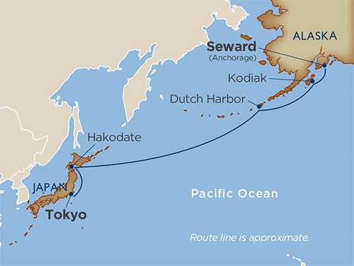 14 Days - Aleutians & North Pacific Crossing [Seward (Anchorage) to Tokyo]