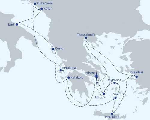 Mediterranean Icons (West to East) - 14 Nights