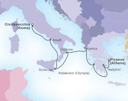 7-Day Greek & Italian Isles Odyssey 7-Day Greek & Italian Isles Odyssey
