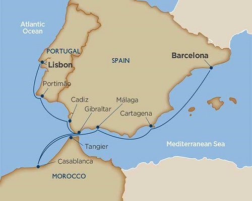 10 Days - Souks & Sherries: Iberia & Morocco [Lisbon to Barcelona]