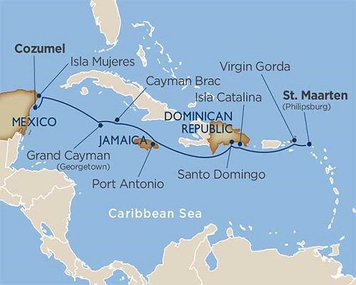 11 Days - Stars of the Greater Antilles [Cozumel to St. Maarten]