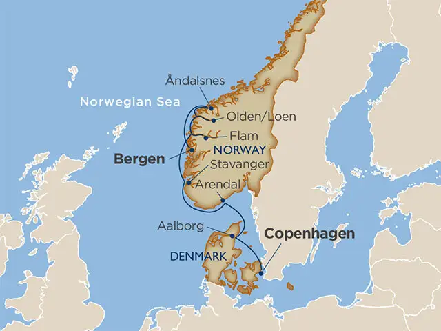 8 Days - Norwegian Fjords & Danish Delights [Copenhagen to Bergen]