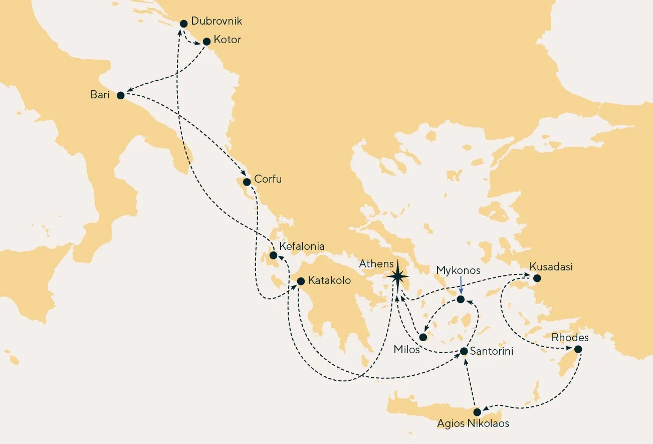 Mediterranean Icons (West to East) 2025 - 14 Nights