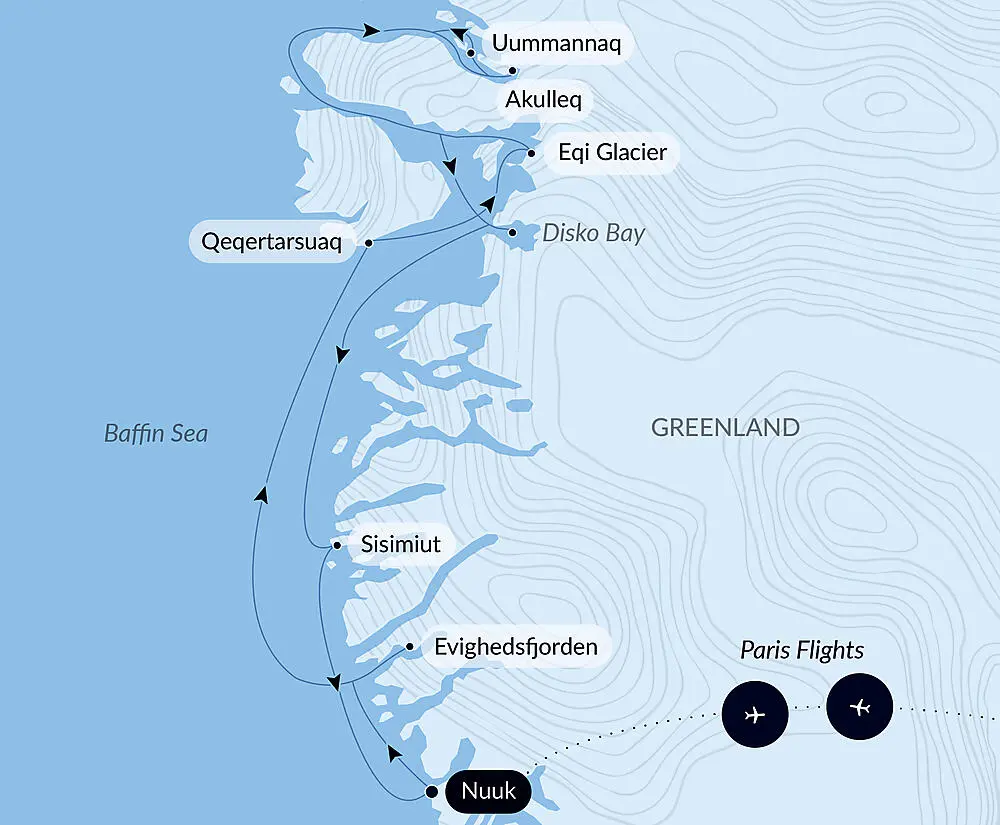 Disko Bay and Inuit villages