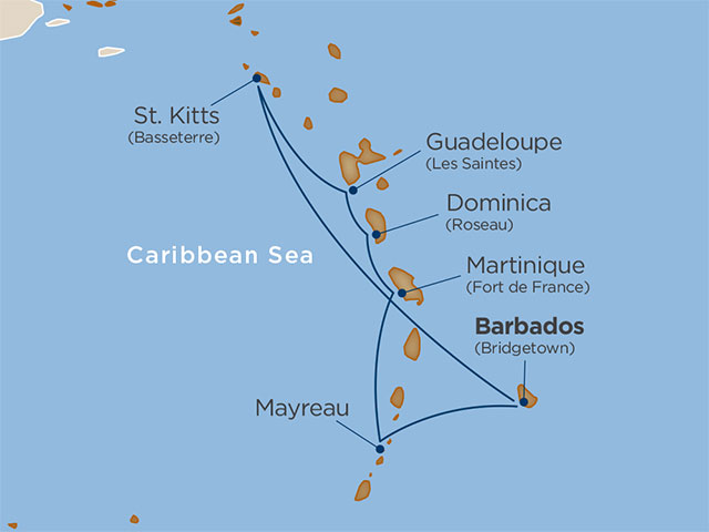 7 Days - Windward Island Delights[Bridgetown to Bridgetown]
