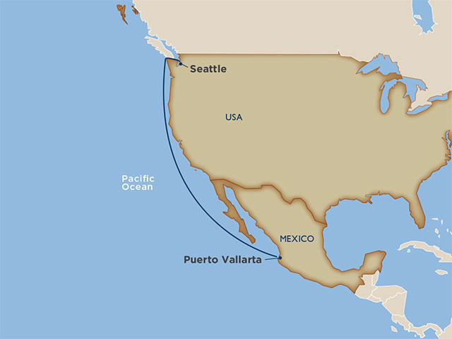 8 Days - Ocean Crossings[Puerto Vallarta to Seattle]