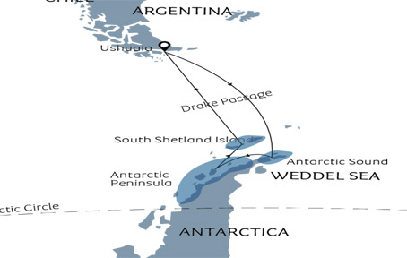 The Antarctic Peninsula and Extreme Weddell Sea