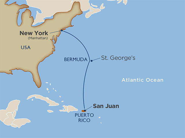 7 Days - Mind, Body and Spirit Collection: Bermuda Bliss[New York City to San Juan]