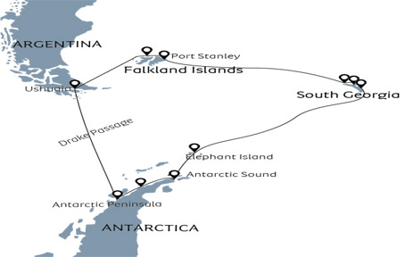 Epic Falkland Islands, South Georgia & Antarctica