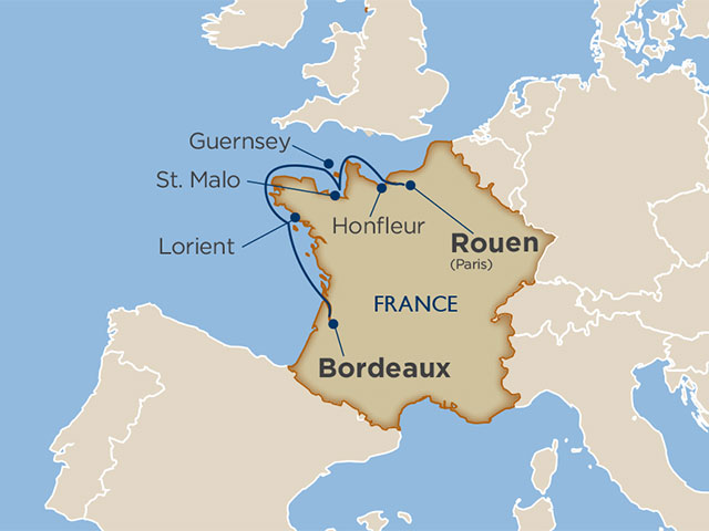 7 Days - French Feast: Normandy, Brittany & Aquitaine[Rouen to Bordeaux]