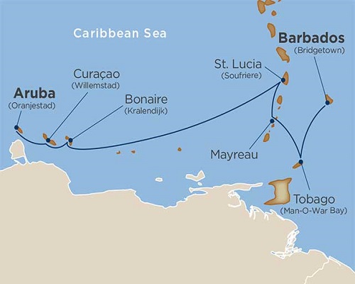 7 Days - Windward Ways & Tobago Cays [Bridgetown to Oranjestad]