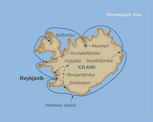 10 Days - Comprehensive Iceland Cruise Tour [Reykjavik to Reykjavik]