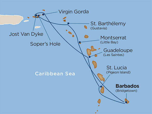 10 Days - Hidden Treasures of the Lesser Antilles [ Bridgetown to Bridgetown]