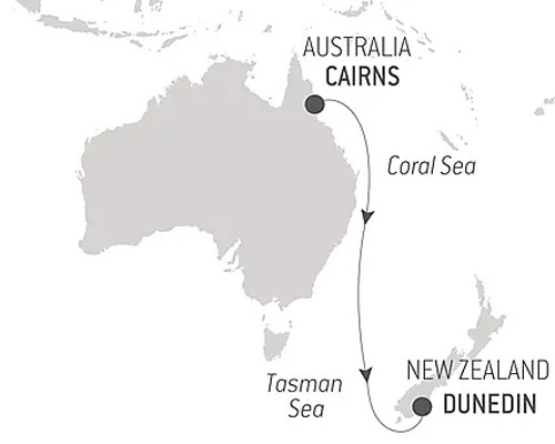 Ocean Voyage : Cairns - Dunedin
