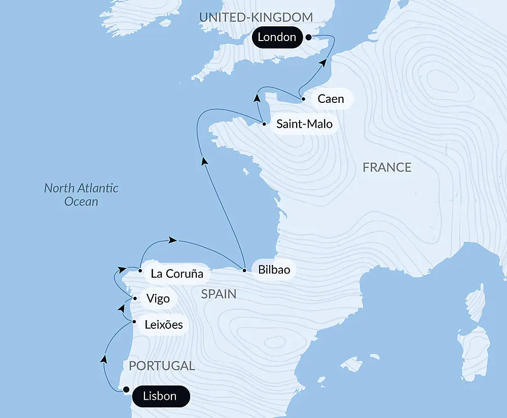 Lisbon to London: Cruising Europe's Western Shores - with Smithsonian Journeys