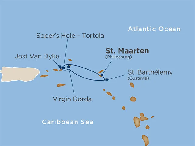 5 Days - Barefoot Break in the British Virgin Islands [St. Maarten to St. Maarten]