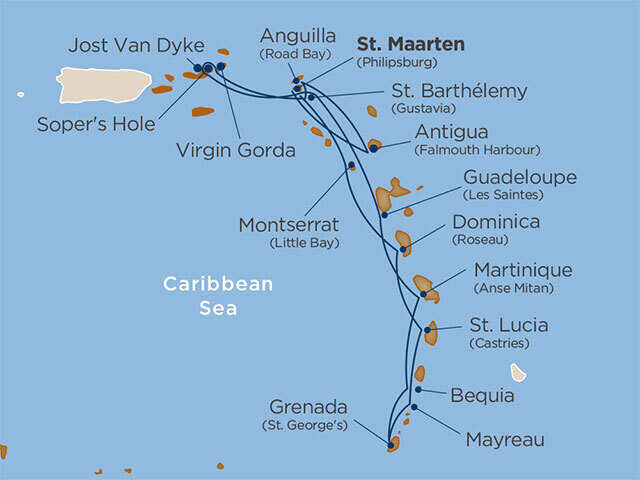 17 Days - Star Collector: Hidden Gems of the Caribbean [Philip., St. Maarten to Philip.]