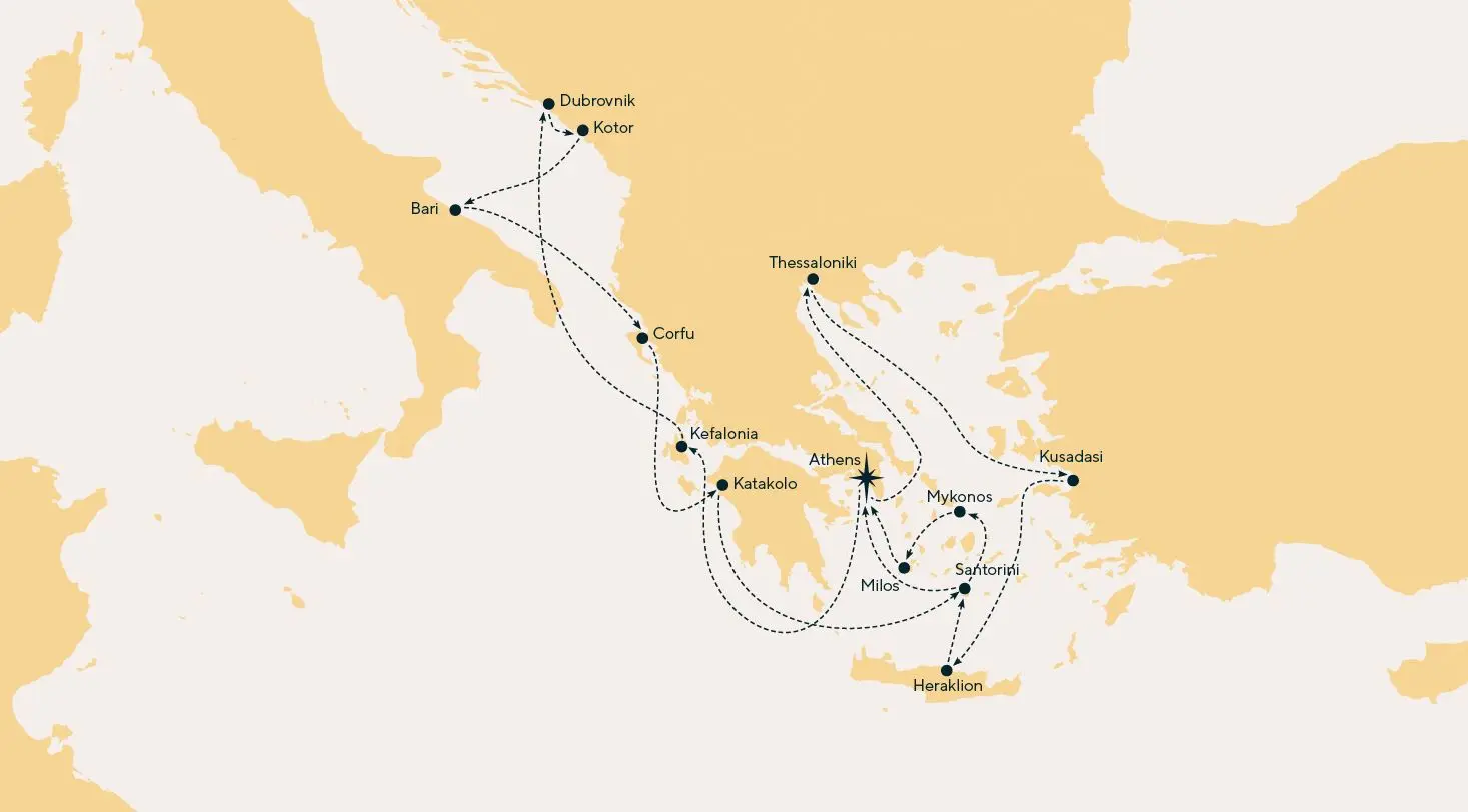 Mediterranean Icons (West to East) 2025 - 14 Nights