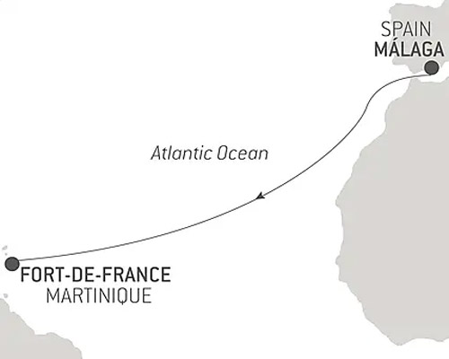 Ocean Voyage : Malaga - Fort-de-France