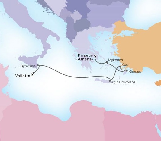 7-Day Greek Isles & Maltese Magic