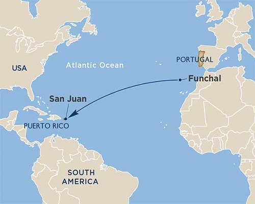 9 Days - Ocean Crossings [Funchal to San Juan]