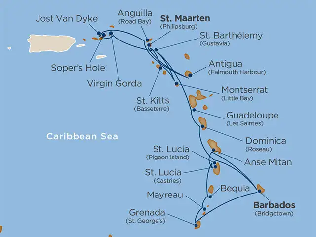 21 Days - Star Collector: A Lesser Antilles Odyssey [St. Maarten to Bridgetown]