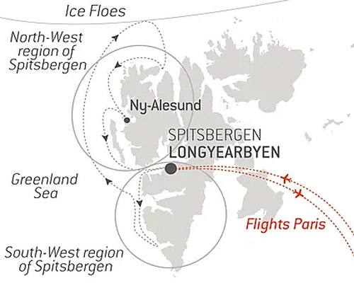 Fjords and glaciers of Spitsbergen
