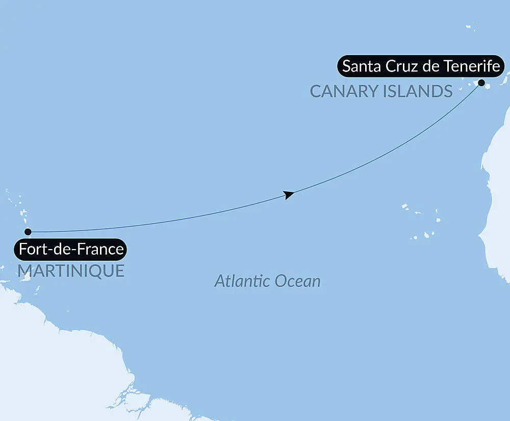Ocean Voyage : Fort de France - Santa Cruz de Tenerife