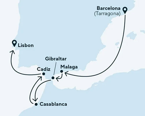 Mediterranean Splendor - Spain, Gibraltar & Morocco - 7 Nights