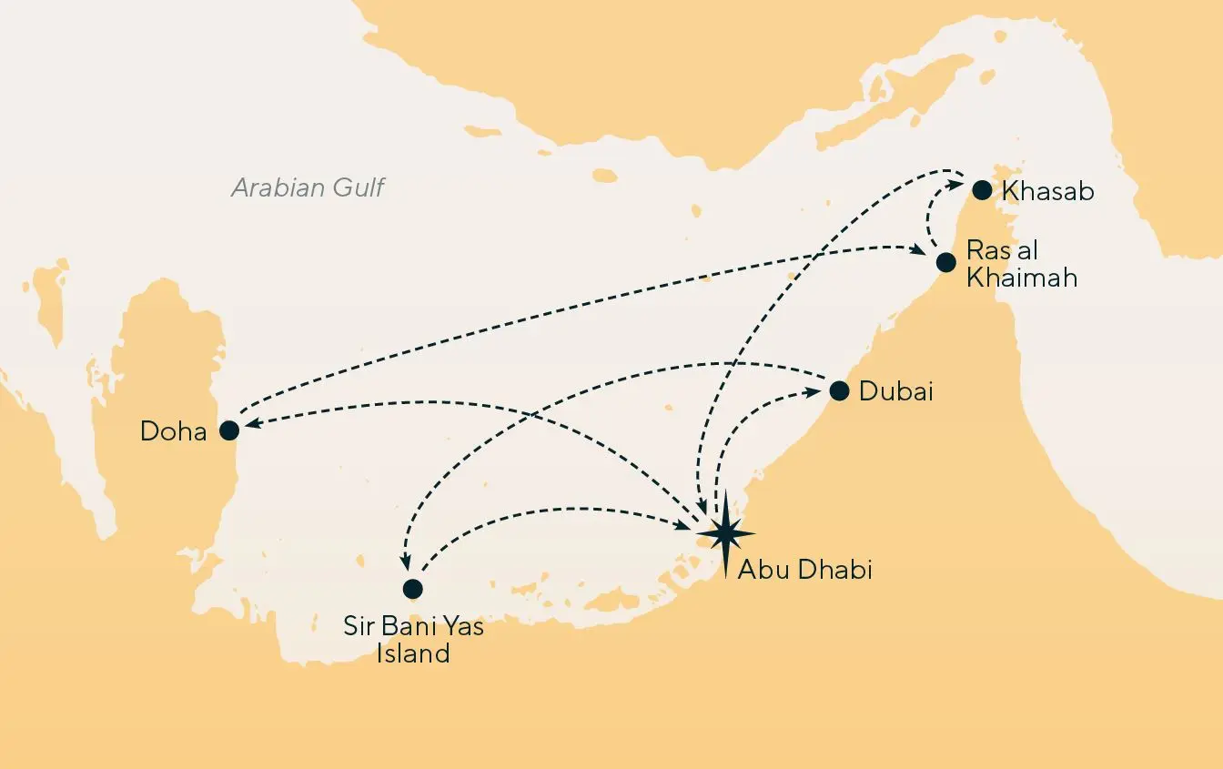 Iconic Arabia from Abu Dhabi - 7 Nights