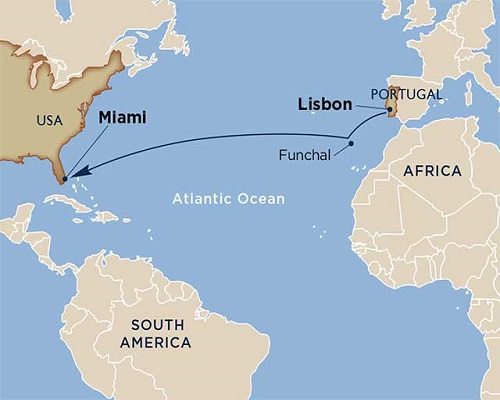 14 Days - Ocean Crossings [Lisbon to Miami]