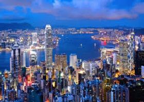 Hong Kong, China / Scenic cruising Hong Kong Harbor