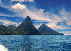 Pigeon Island, St. Lucia / Castries, St. Lucia / Scenic Cruising the Pitons