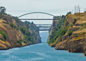 Transit Corinth Canal, Greece / Delphi, Itea, Greece